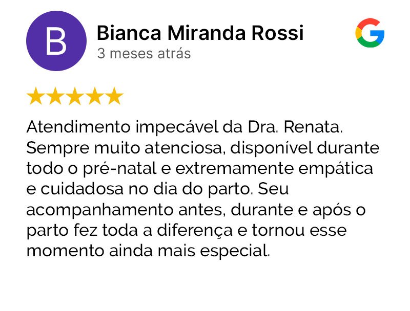 avaliação positiva dra. Renata krepischi